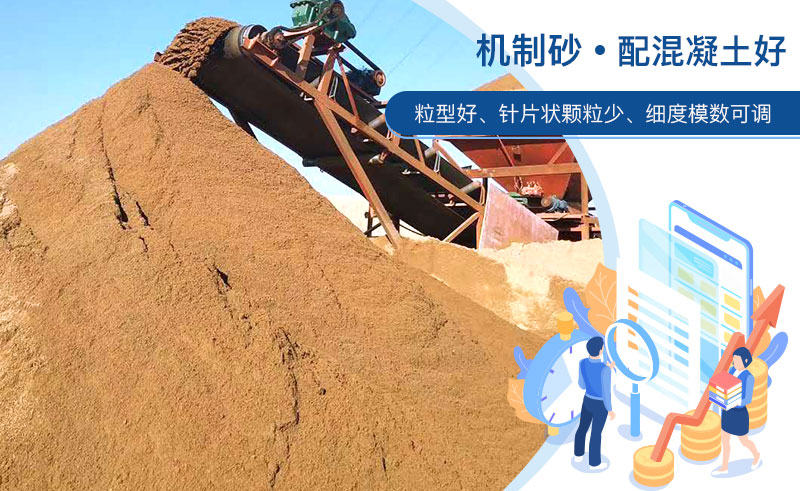 機制砂和河沙哪個配混凝土好？成套制砂設備多少錢？