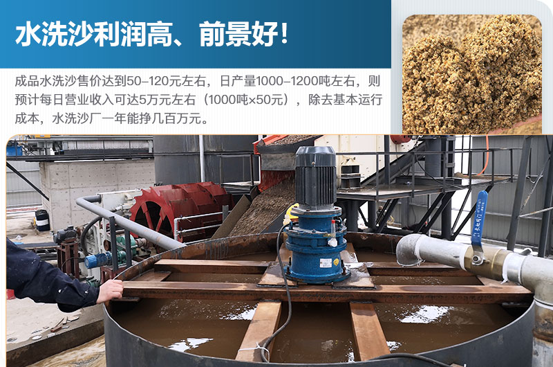 水洗砂的原料是什么？水洗沙一年能掙多少錢？